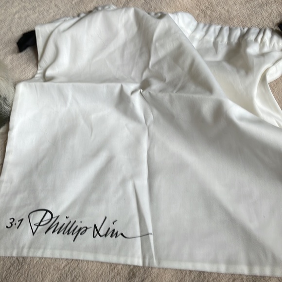 Tan nude beige fur clutch with army green leather by 3.1 Phillip lim - Picture 3 of 10